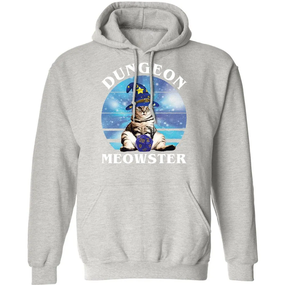 Dungeon Meowster Vintage Classic Unisex Hoodie - Ash - 8