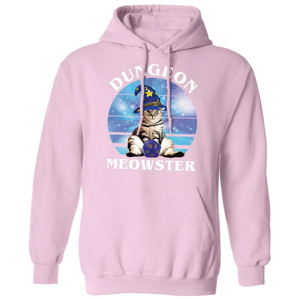 Dungeon Meowster Vintage Classic Unisex Hoodie - Light Pink - 3