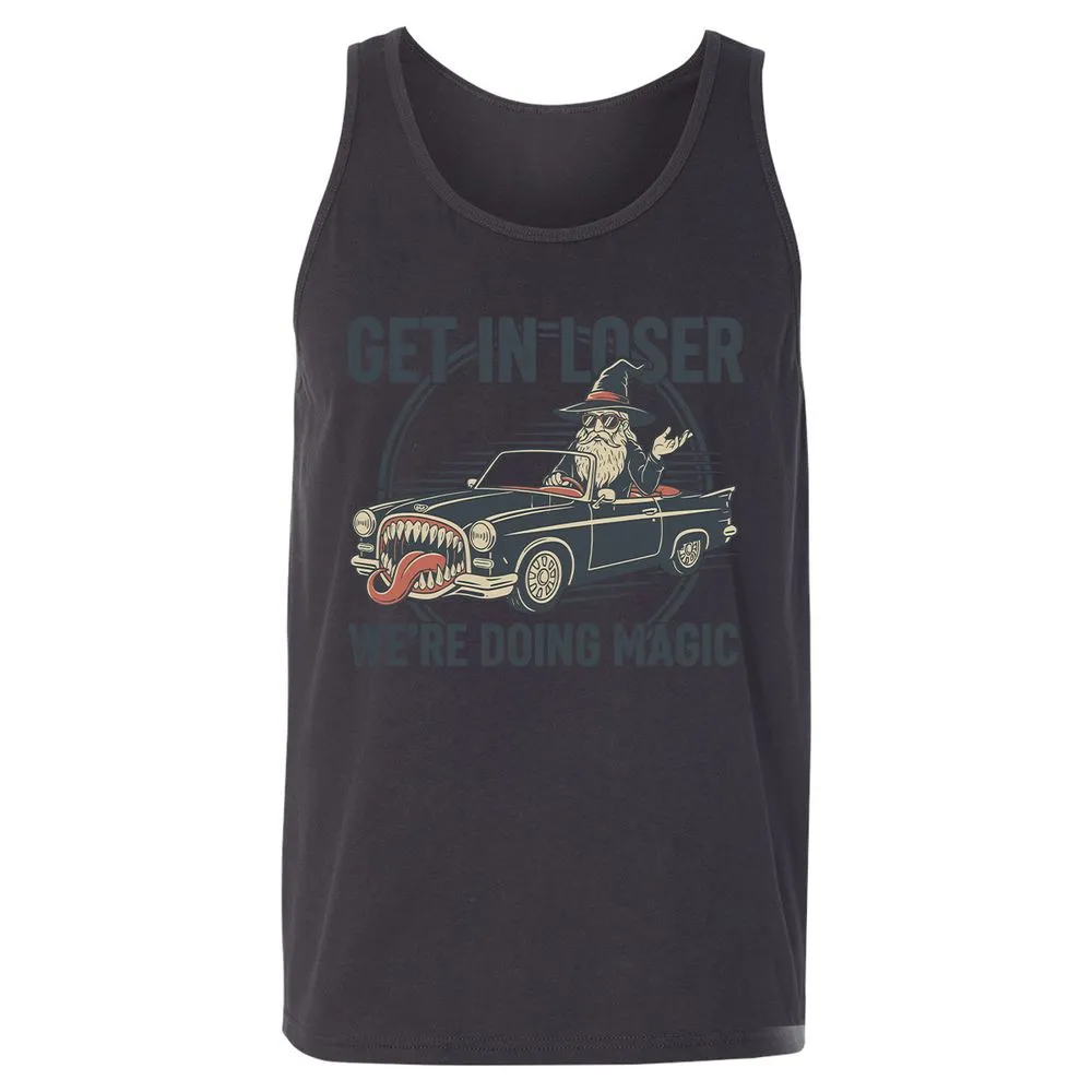 GET IN LOSER, WE’RE DOING MAGIC Unisex Jersey Tank - Dark Grey - 7