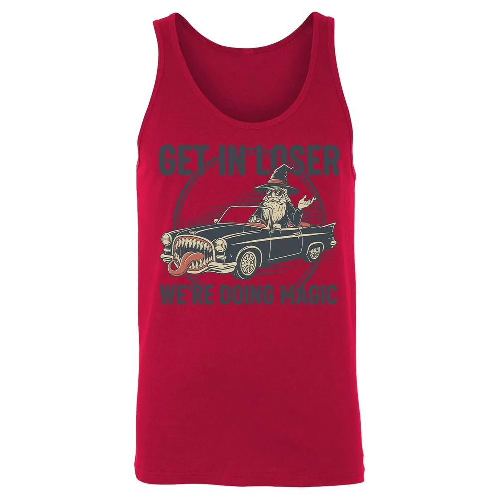 GET IN LOSER, WE’RE DOING MAGIC Unisex Jersey Tank - Red - 11