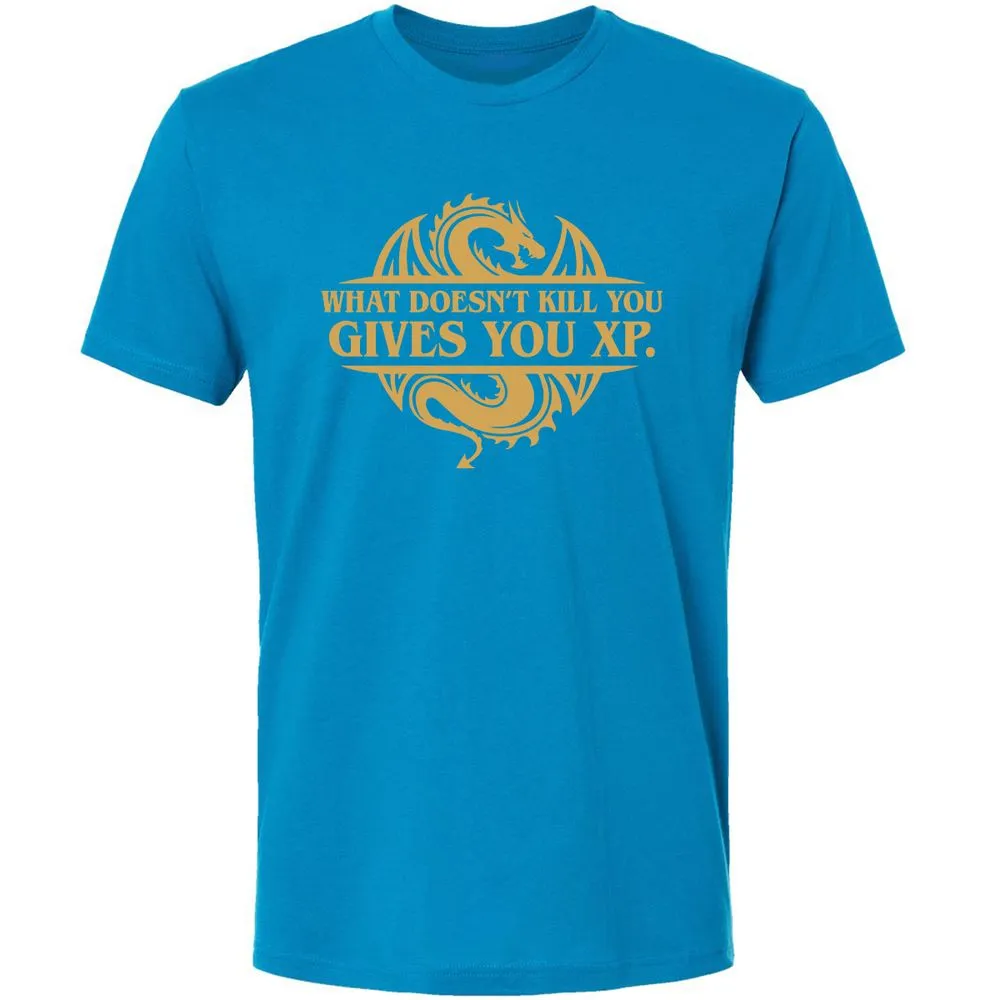 What Doesn't Kill You Gives You XP Premium Unisex T-Shirt - Turquoise - 16