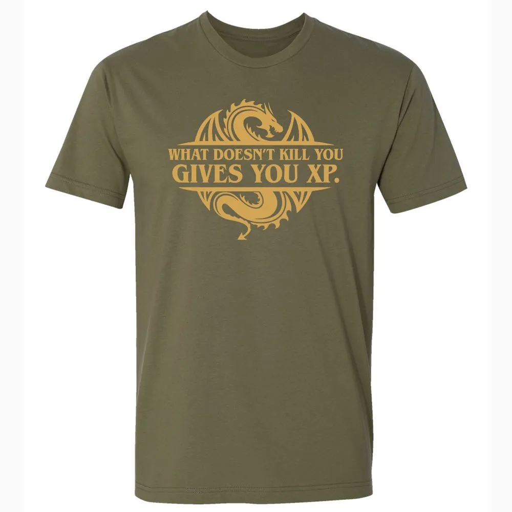 What Doesn't Kill You Gives You XP Premium Unisex T-Shirt - Military Green - 5