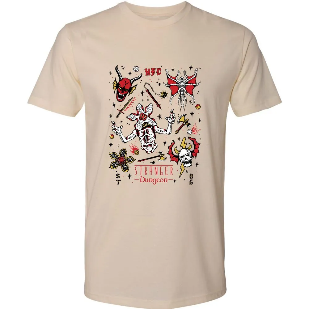 STRANGER DUNGEON Premium Unisex T-Shirt - Cream - 2