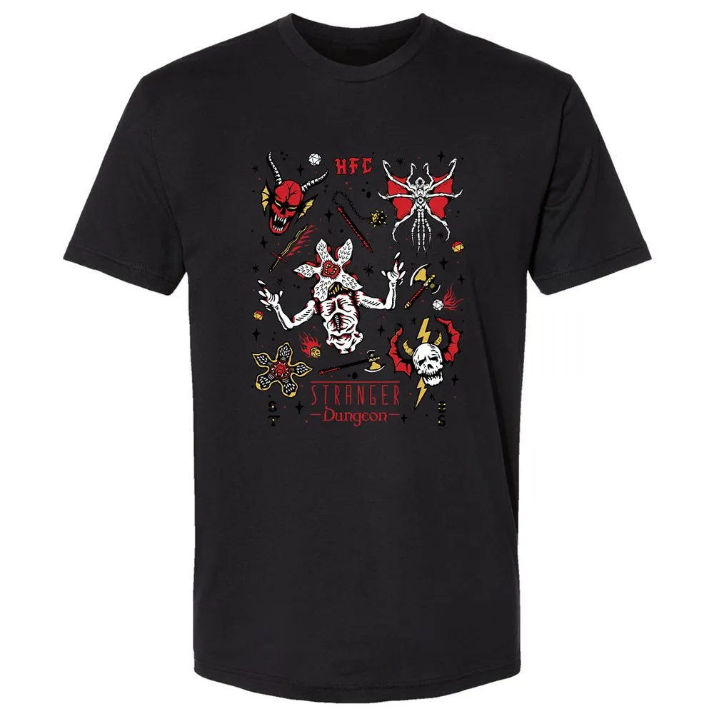 STRANGER DUNGEON Premium Unisex T-Shirt - Black - 16