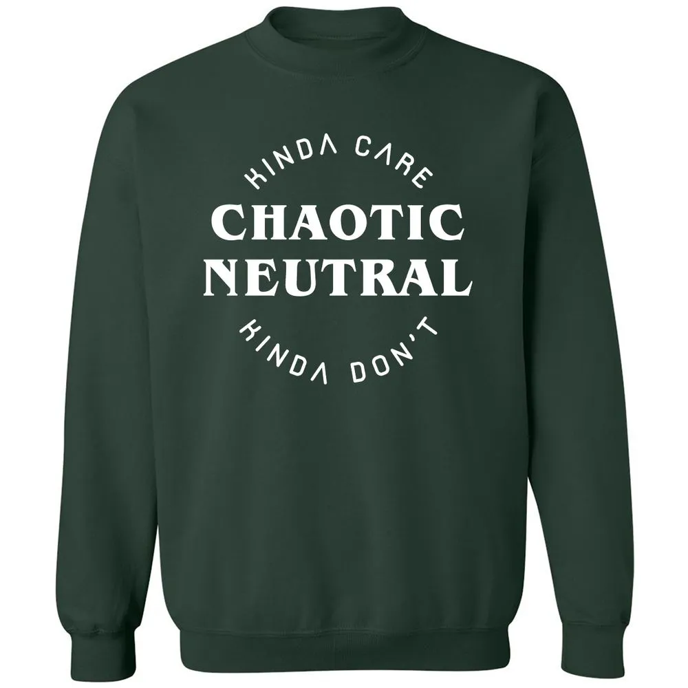 Chaotic Neutral Classic Unisex Sweatshirt - Forest Green - 4