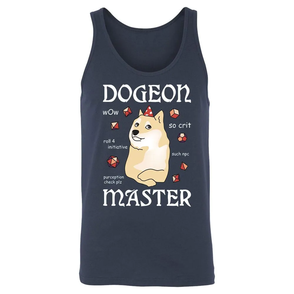 Dogeon Master Unisex Jersey Tank - Navy - 2
