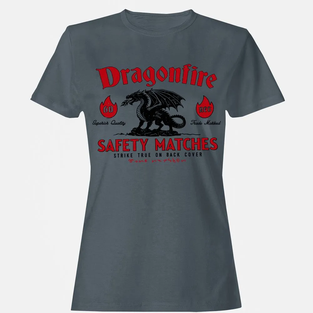 Dragonfire Women's T-Shirt - Charcoal - 3