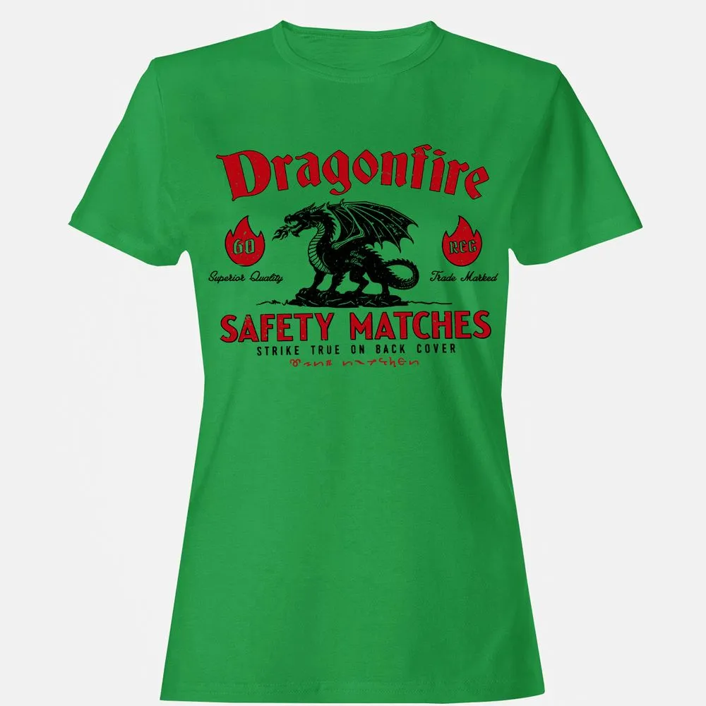 Dragonfire Women's T-Shirt - Irish Green - 7