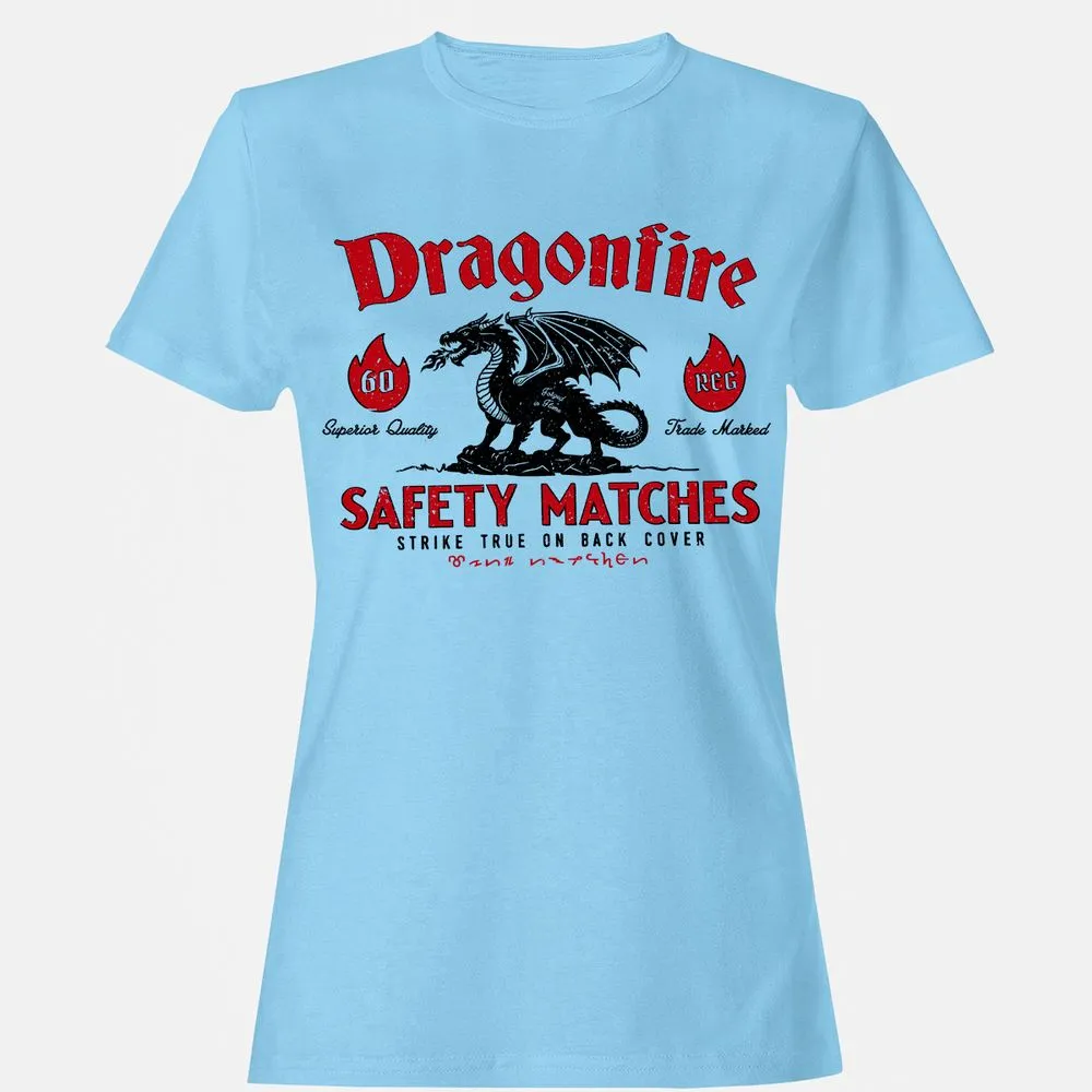 Dragonfire Women's T-Shirt - Light Blue - 8