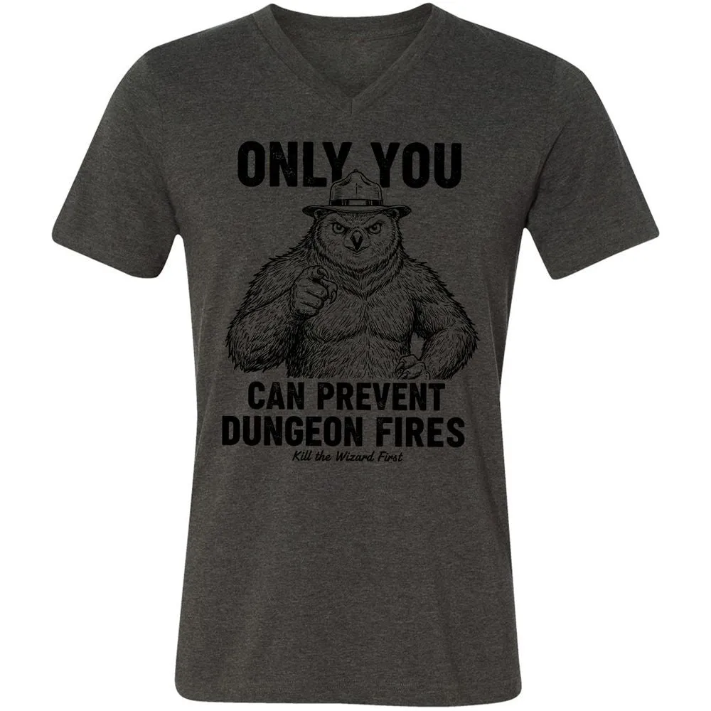 Only You Can Prevent Dungeon Fires - Dark Grey Heather - 8