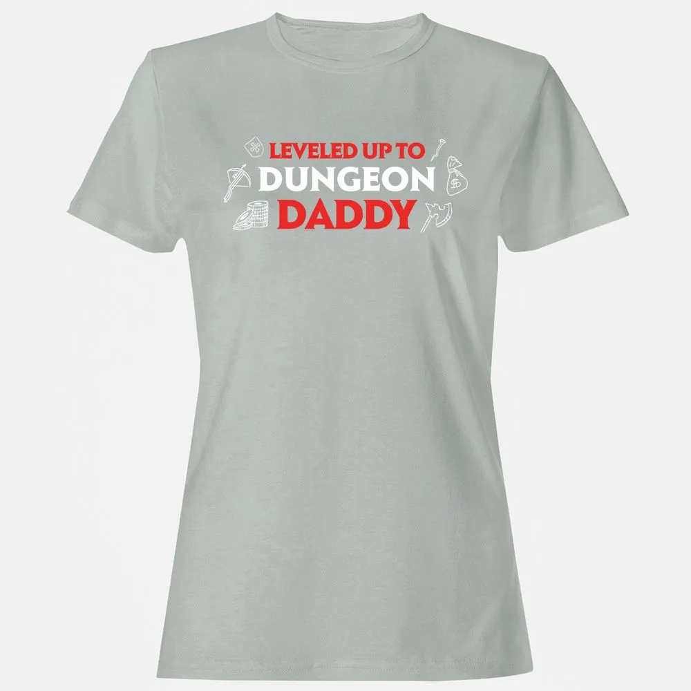 Leveled Up To Dungeon Daddy Women's T-Shirt - Ash - 2