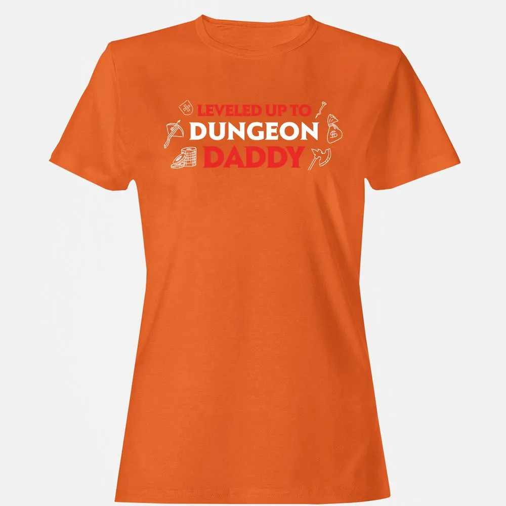 Leveled Up To Dungeon Daddy Women's T-Shirt - Orange - 11