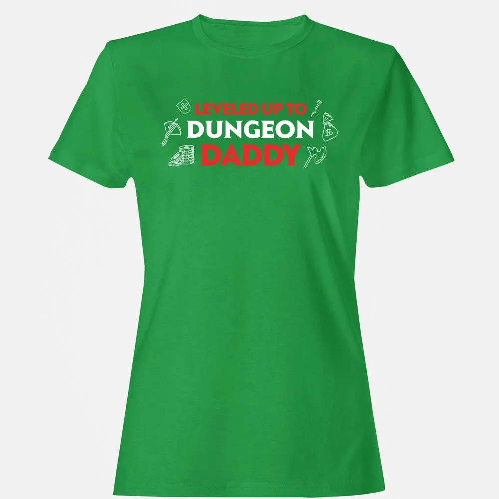 Leveled Up To Dungeon Daddy Women's T-Shirt - Irish Green - 7
