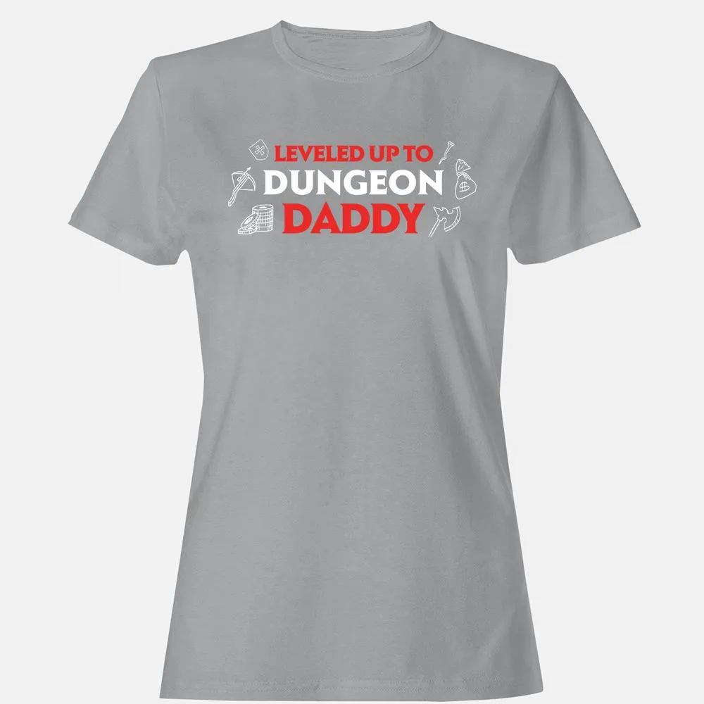 Leveled Up To Dungeon Daddy Women's T-Shirt - Sport Grey - 15
