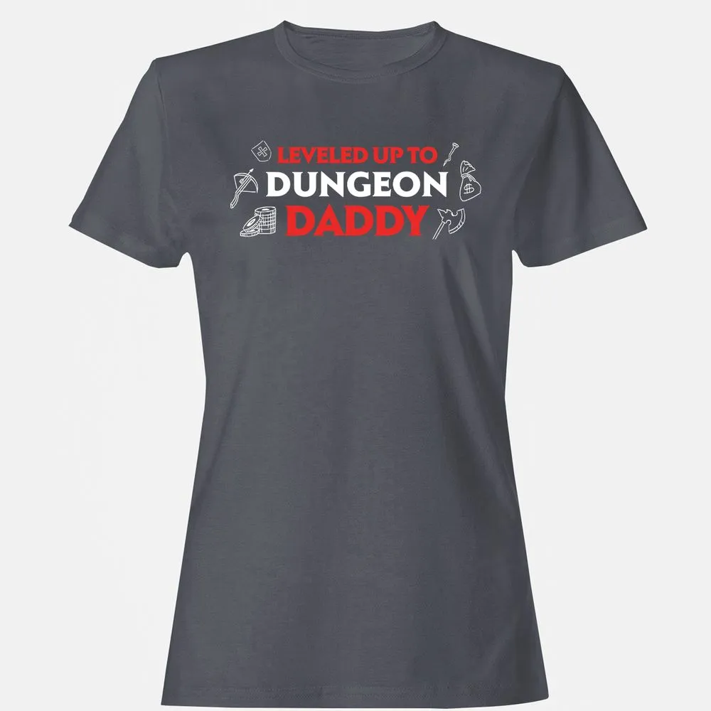 Leveled Up To Dungeon Daddy Women's T-Shirt - Dark Heather - 5
