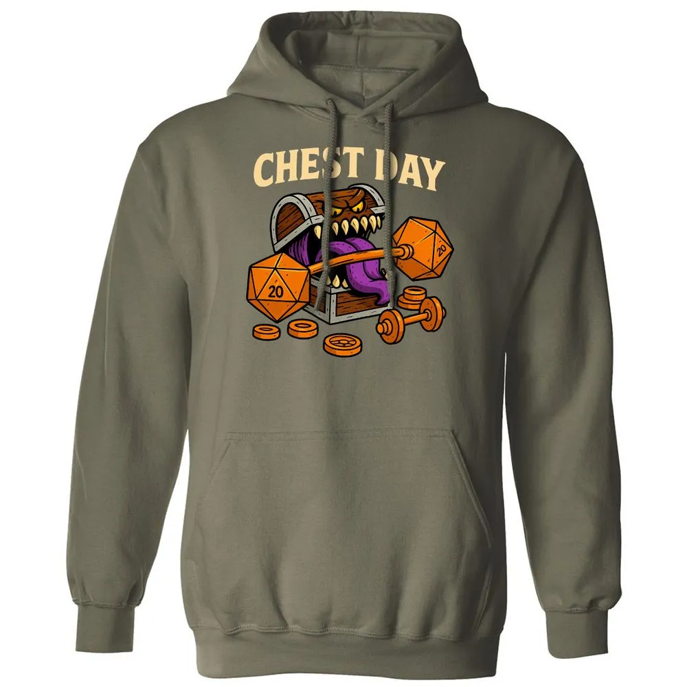 Chest Day Classic Unisex Hoodie - Military Green - 4