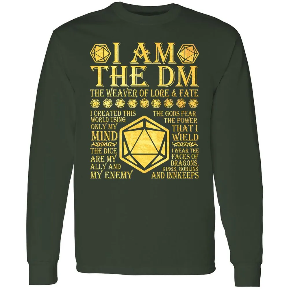 I Am The DM Long Sleeve T-Shirt - Forest Green - 4