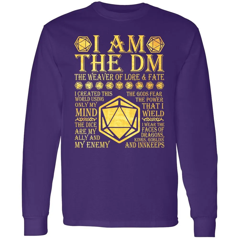 I Am The DM Long Sleeve T-Shirt - Purple - 13