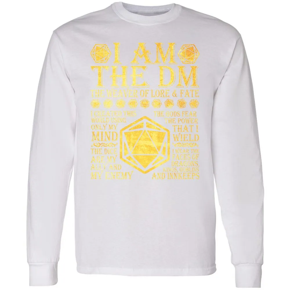 I Am The DM Long Sleeve T-Shirt - White - 5