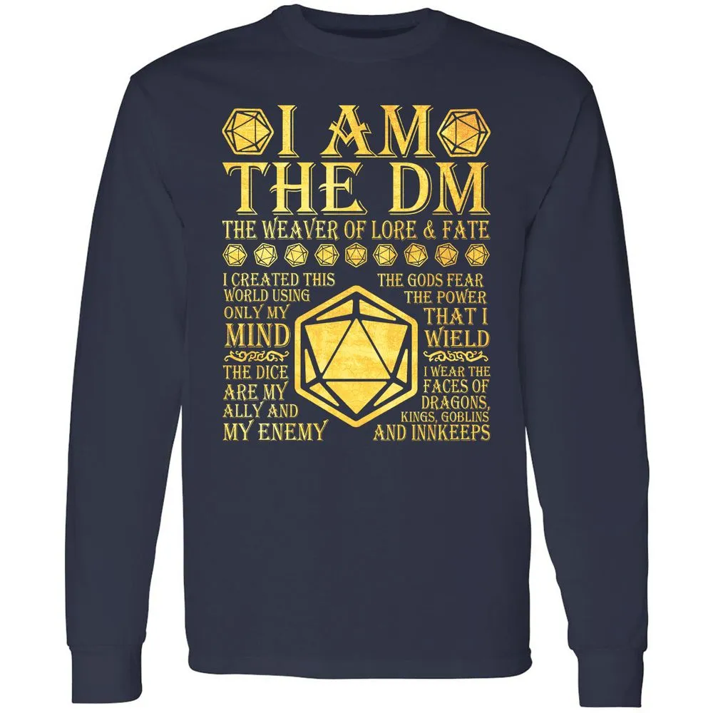 I Am The DM Long Sleeve T-Shirt - Navy - 2