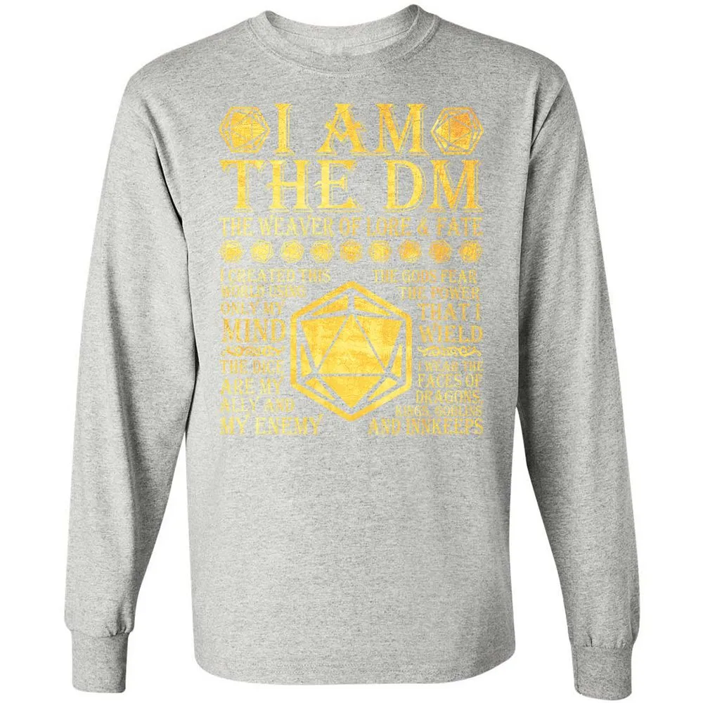 I Am The DM Long Sleeve T-Shirt - Ash - 7