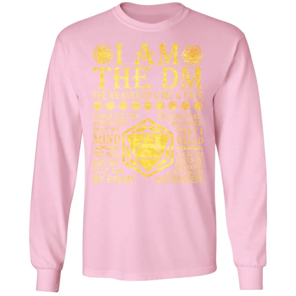 I Am The DM Long Sleeve T-Shirt - Light Pink - 3