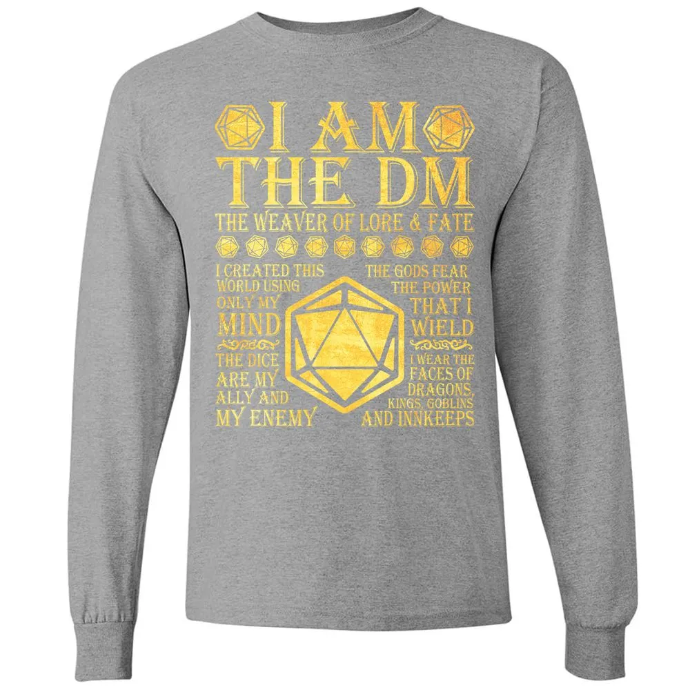 I Am The DM Long Sleeve T-Shirt - Graphite Heather - 6
