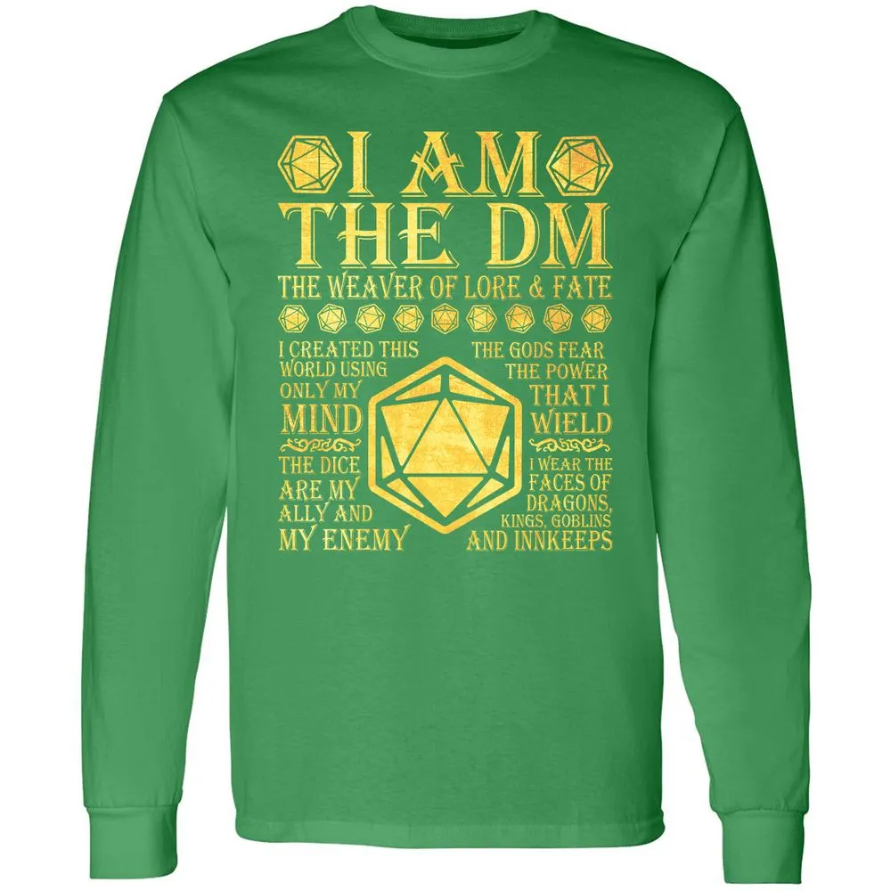 I Am The DM Long Sleeve T-Shirt - Irish Green - 10