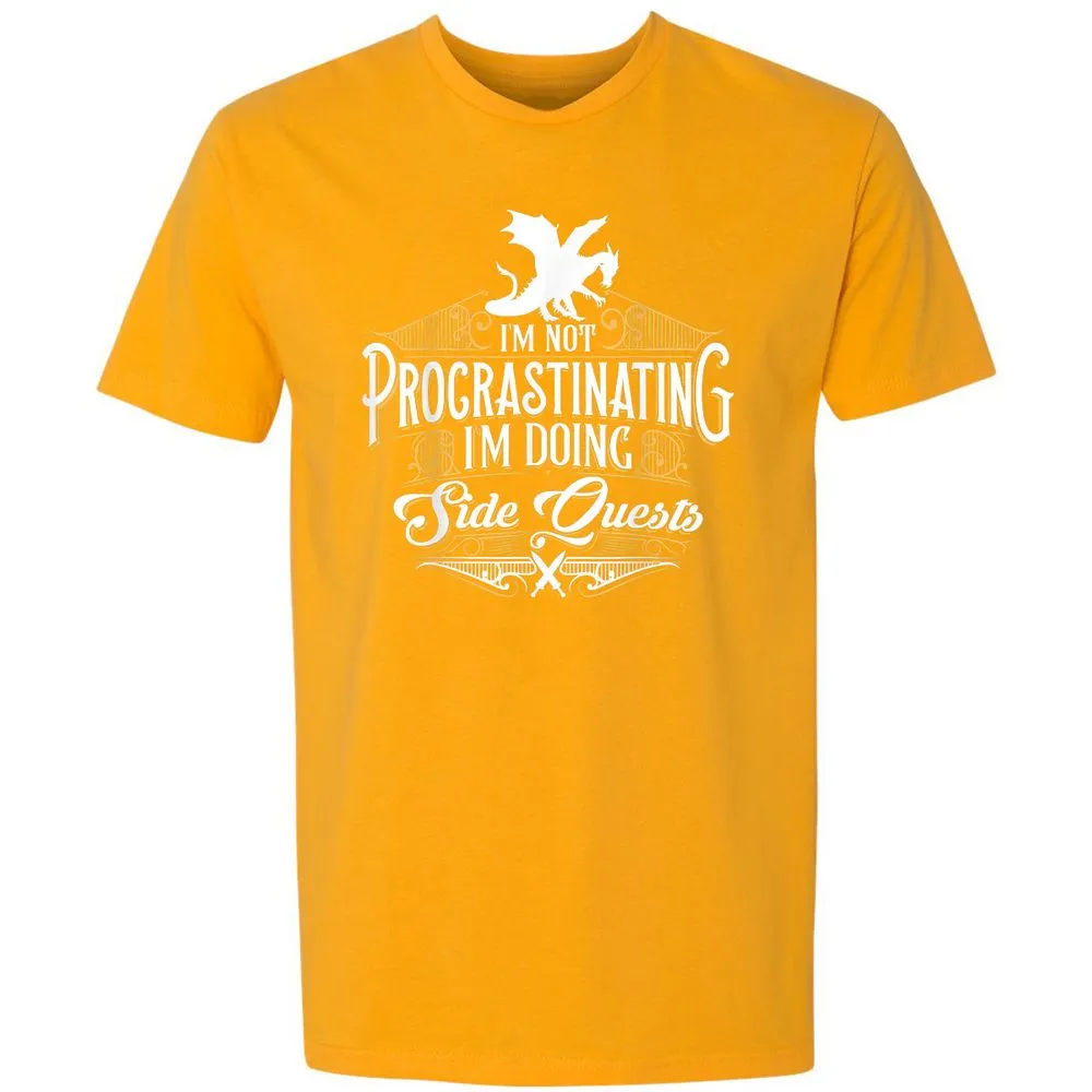 I'm Doing Side Quests Premium Unisex T-Shirt - Gold - 12