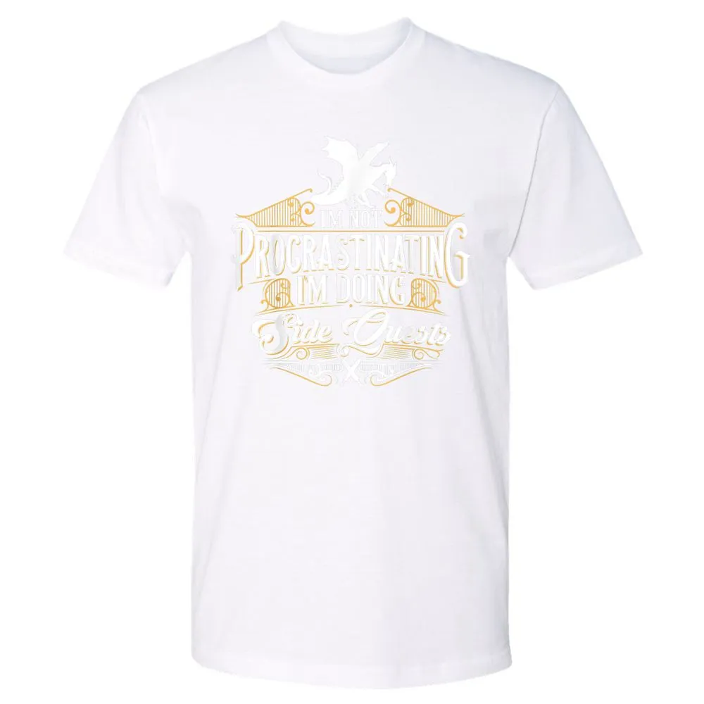 I'm Doing Side Quests Premium Unisex T-Shirt - White - 4