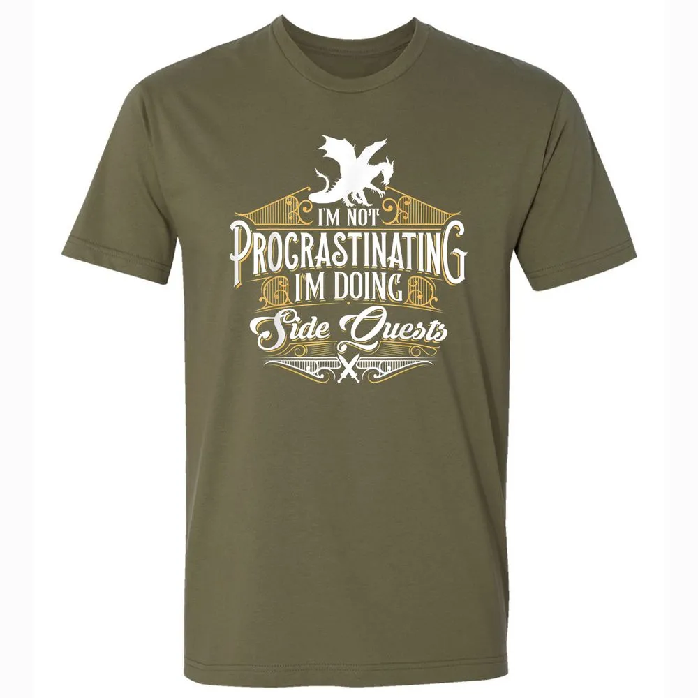 I'm Doing Side Quests Premium Unisex T-Shirt - Military Green - 5