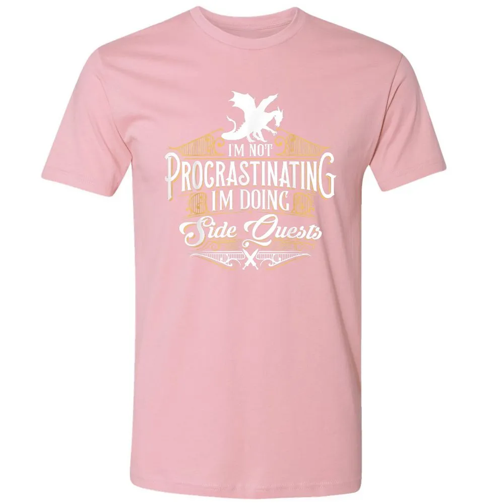 I'm Doing Side Quests Premium Unisex T-Shirt - Light Pink - 3