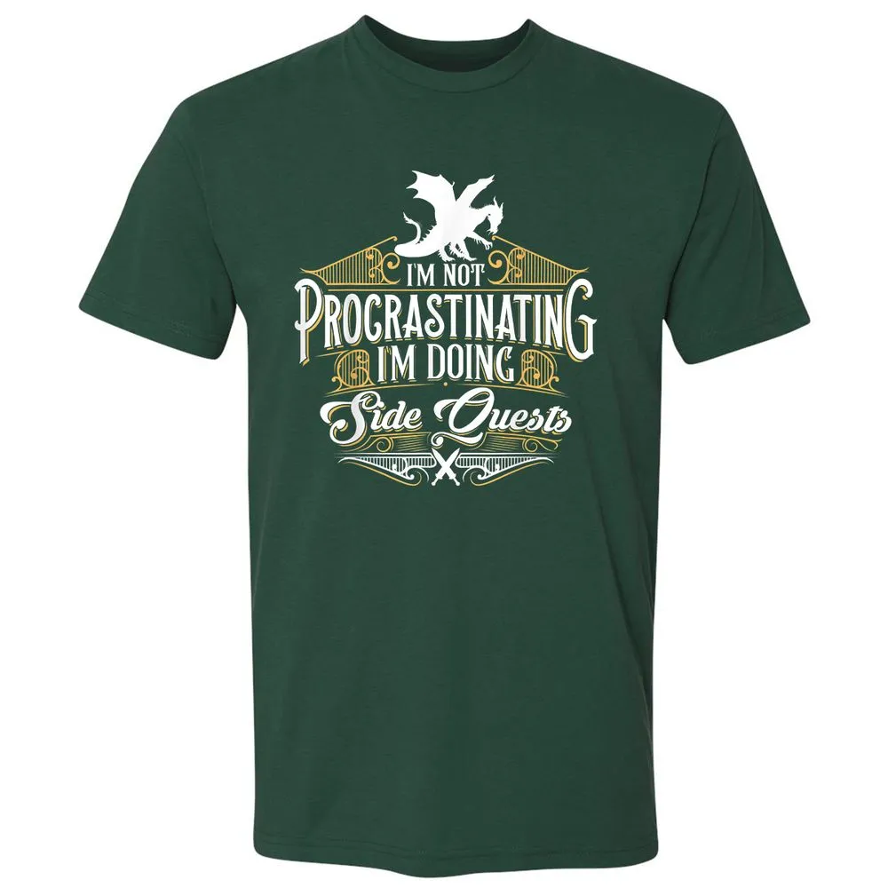 I'm Doing Side Quests Premium Unisex T-Shirt - Forest Green - 13