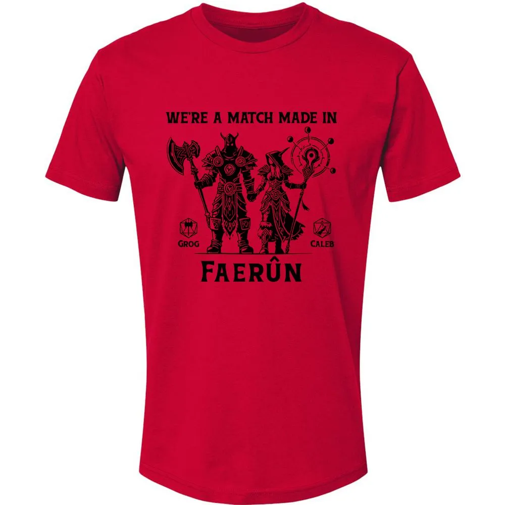 Custom DnD Class Couple Premium Unisex T-Shirt - Red - 6
