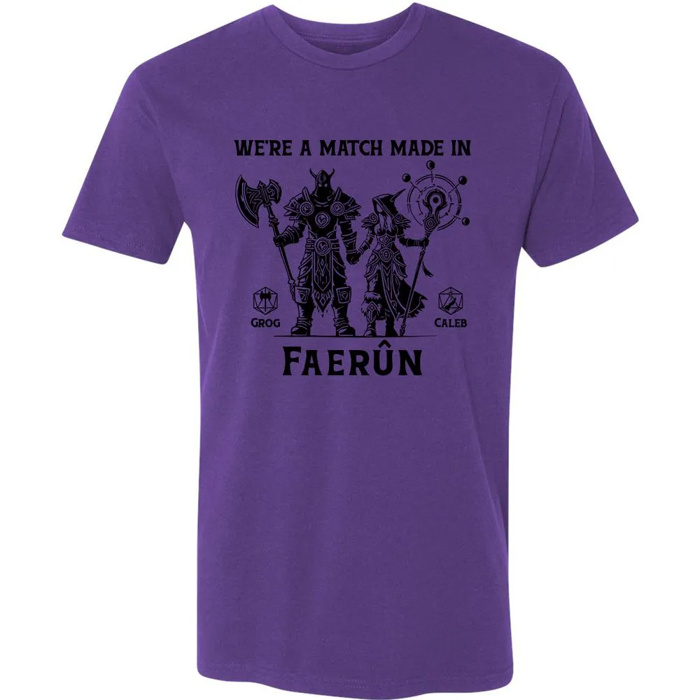 Custom DnD Class Couple Premium Unisex T-Shirt - Purple Rush - 7