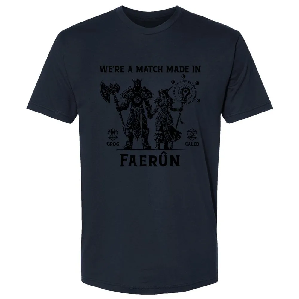 Custom DnD Class Couple Premium Unisex T-Shirt - Midnight Navy - 14