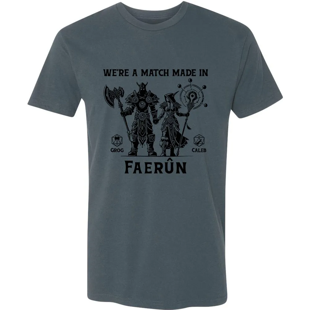 Custom DnD Class Couple Premium Unisex T-Shirt - Indigo - 15