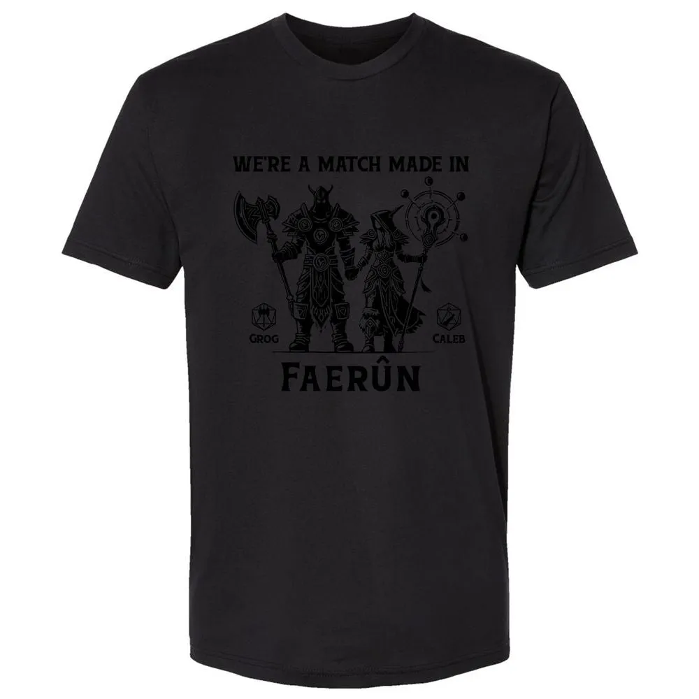 Custom DnD Class Couple Premium Unisex T-Shirt - Black - 16