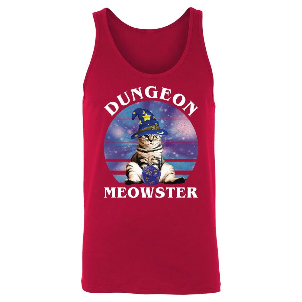 Dungeon Meowster Vintage Unisex Jersey Tank - Red - 11