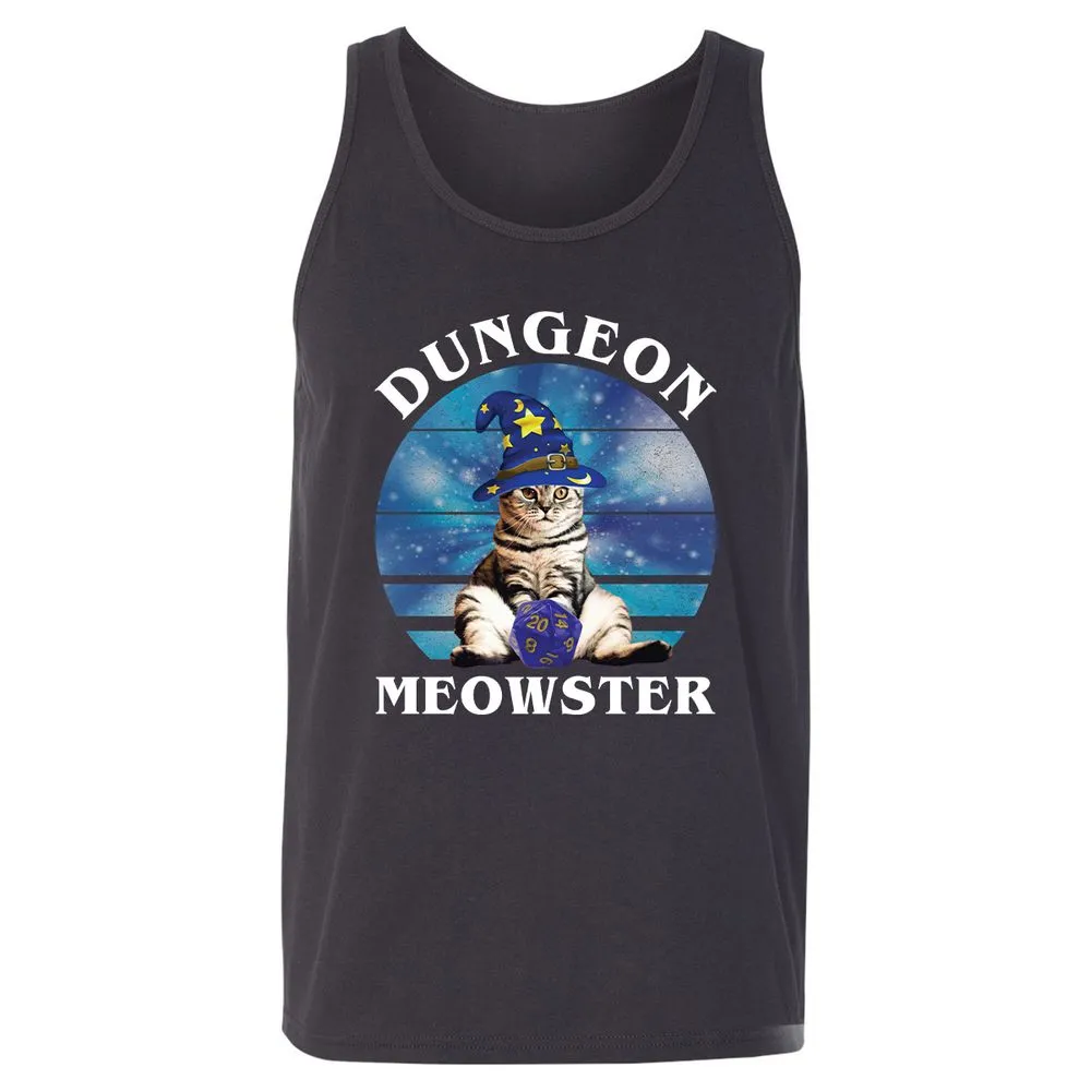 Dungeon Meowster Vintage Unisex Jersey Tank - Dark Grey - 7