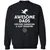 Awesome Dads Slay Dragons Classic Unisex Sweatshirt - Black - 1