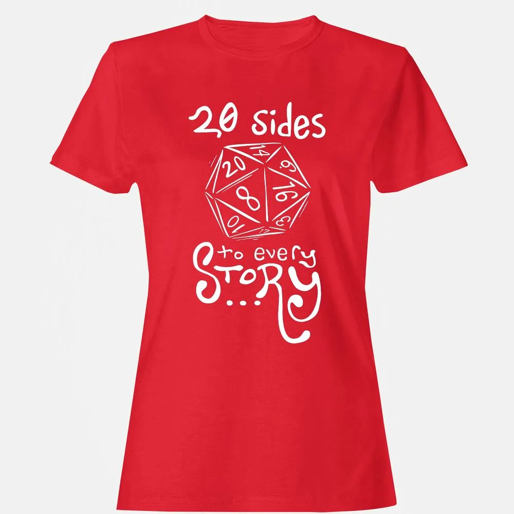 20 Sides to Every Story Women's T-Shirt - Red - 13