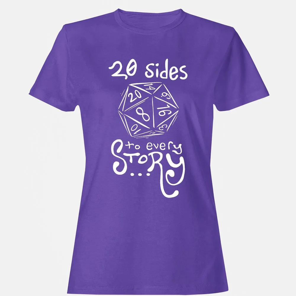 20 Sides to Every Story Women's T-Shirt - Purple - 12