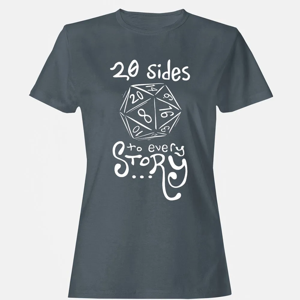20 Sides to Every Story Women's T-Shirt - Charcoal - 3