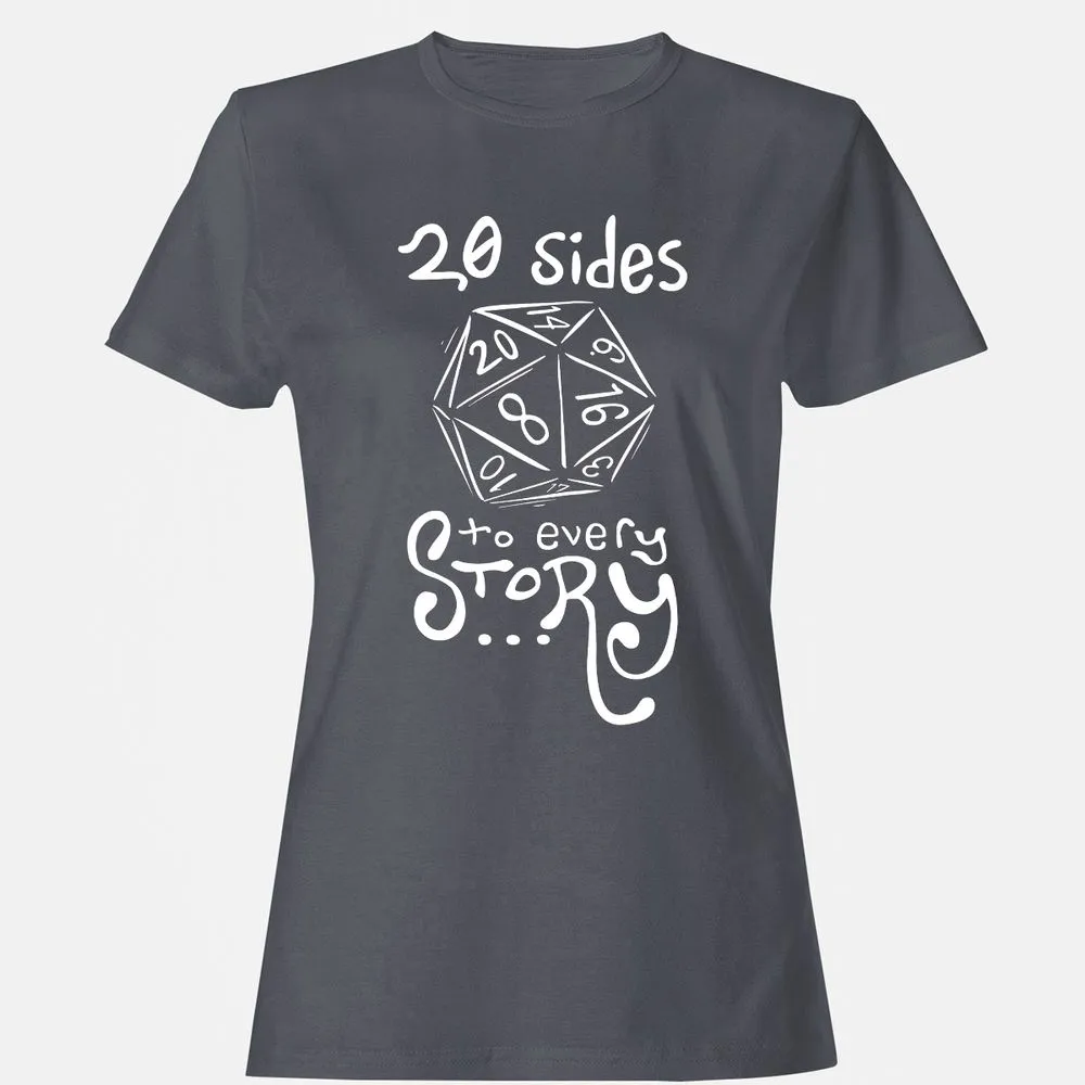 20 Sides to Every Story Women's T-Shirt - Dark Heather - 5