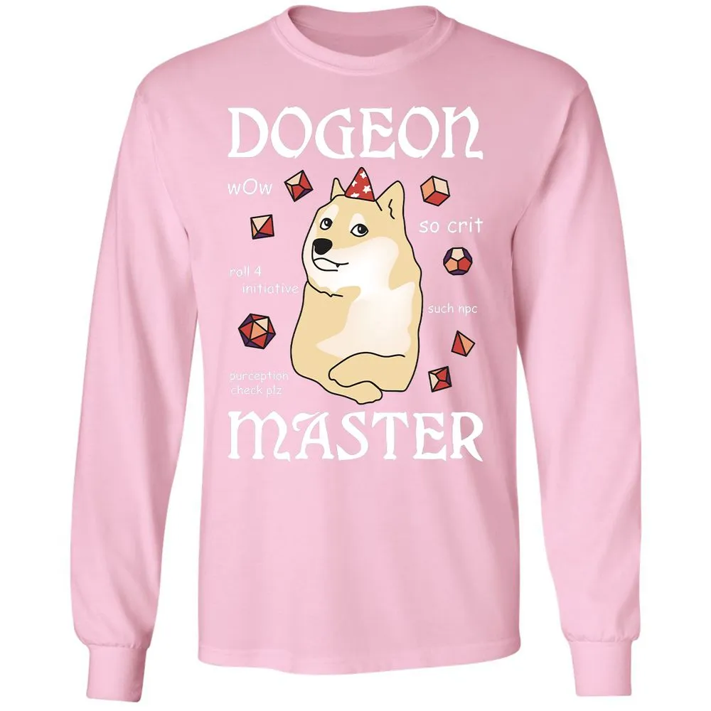 Dogeon Master Long Sleeve T-Shirt - Light Pink - 3