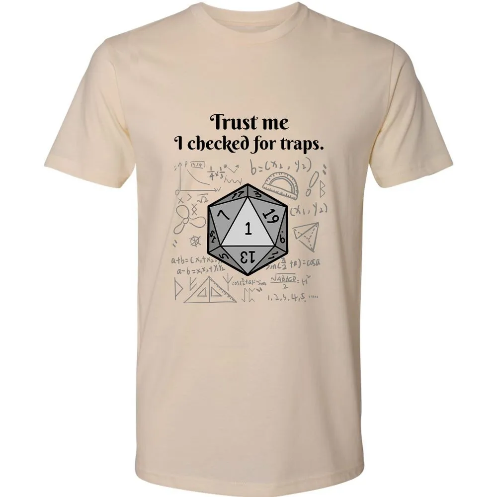 Trust me, I checked for traps. Premium Unisex T-Shirt - Cream - 2