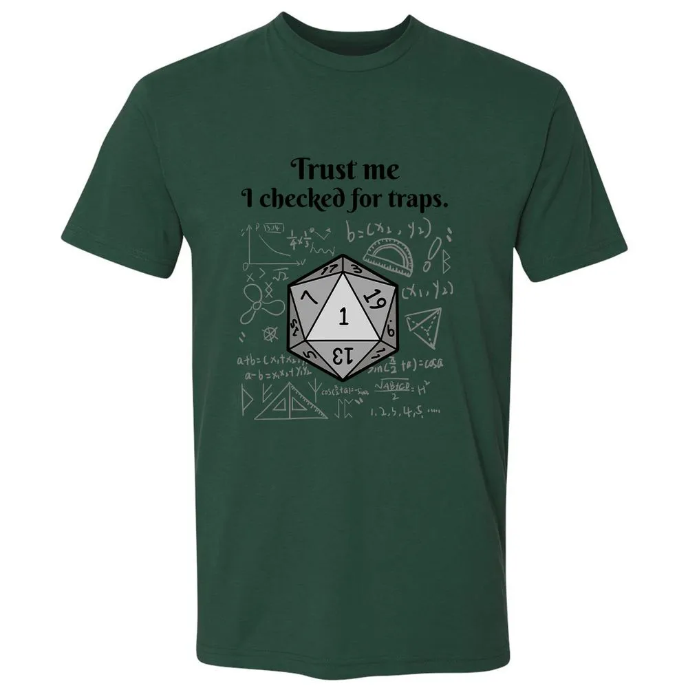 Trust me, I checked for traps. Premium Unisex T-Shirt - Forest Green - 13