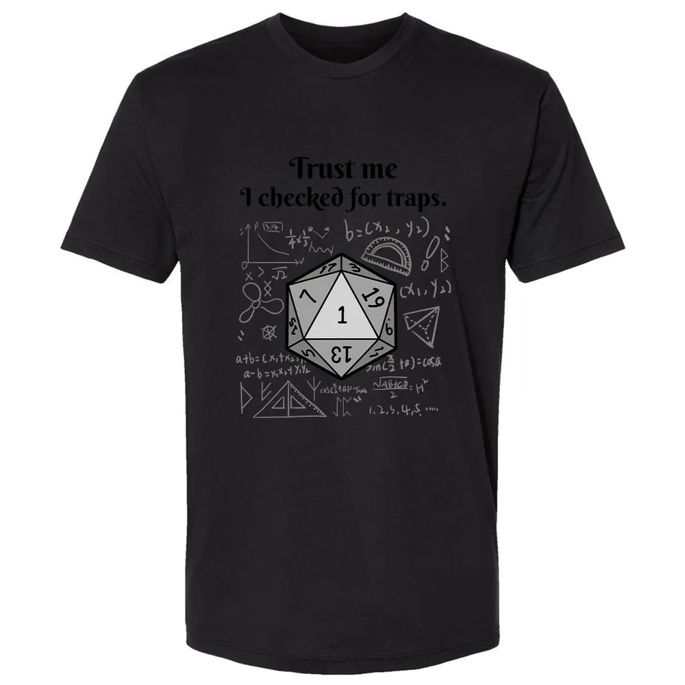 Trust me, I checked for traps. Premium Unisex T-Shirt - Black - 16