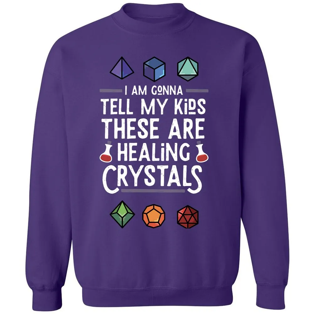 Healing Crystals Classic Unisex Sweatshirt - Purple - 6